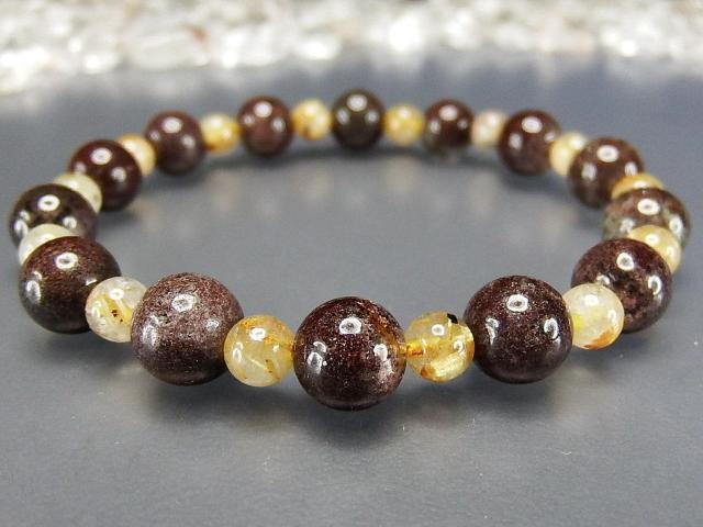 金運仕事運レッドガーデンクォーツ8mm強ゴールドルチルクォーツ天然石ブレスレット < 女性アクセサリー/時計  金運仕事運レッドガーデンクォーツ8mm強ゴールドルチルクォーツ天然石ブレスレット < 女性アクセサリー/時計の