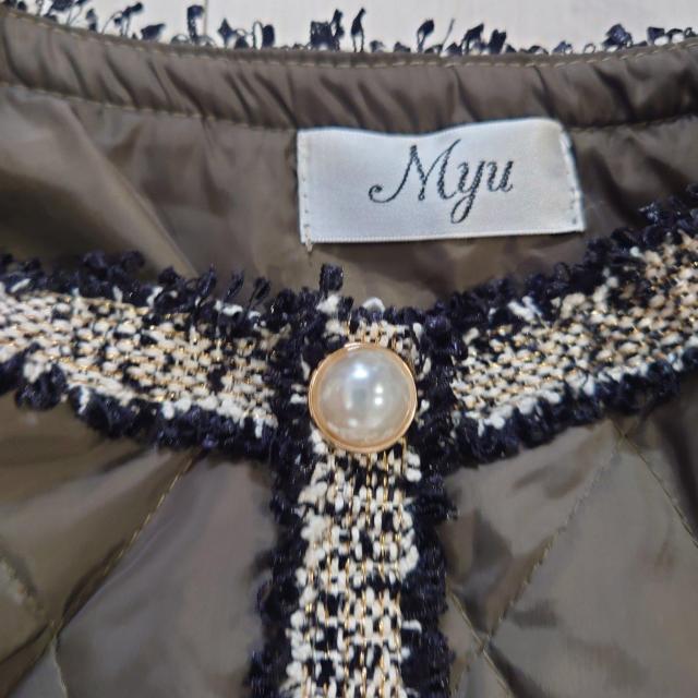 Myu キルティングオーバーコート  カーキ サイズF < 女性ファッション  Myu キルティングオーバーコート  カーキ サイズF < 女性ファッションの
