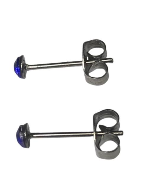 2個1セット 幅3mm ラインストーン スタッドピアス ブルー 両耳用 ステンレス アクリル製 シンプル つけっぱなしOK 安い < 女性アクセサリー/時計  2個1セット 幅3mm ラインストーン スタッドピアス ブルー 両耳用 ステンレス アクリル製 シンプル つけっぱなしOK 安い < 女性アクセサリー/時計の