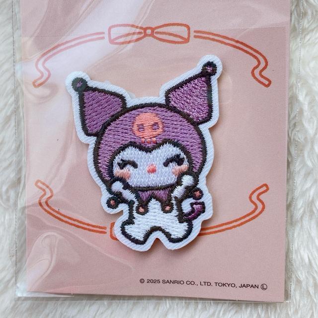 サンリオ クロミ アイロン接着 刺繍 にこにこ ワッペン ハンドメイド N2m < おもちゃ  サンリオ クロミ アイロン接着 刺繍 にこにこ ワッペン ハンドメイド N2m < おもちゃの