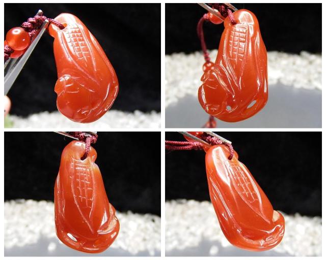 一点物カーネリアン如意トウモロコシ手彫りペンダント天然石ネックレス < 女性アクセサリー/時計  一点物カーネリアン如意トウモロコシ手彫りペンダント天然石ネックレス < 女性アクセサリー/時計の