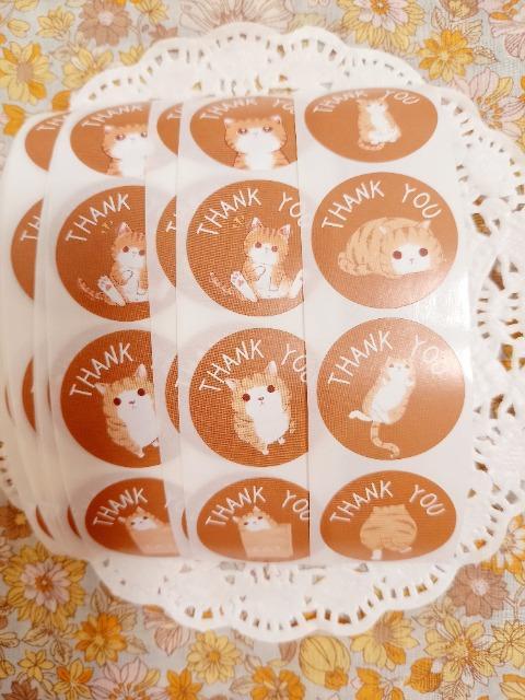 お裾分け☆猫のThank Youシール5セット☆ < インテリア/ライフ  お裾分け☆猫のThank Youシール5セット☆  < インテリア/ライフの