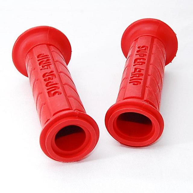 スーパーグリップ 125mm レッド 左右セット ハンドルグリップ バイク オートバイ ラバーグリップ スクーター 原付 < 自動車/バイク スーパーグリップ 125mm レッド 左右セット ハンドルグリップ バイク オートバイ ラバーグリップ スクーター 原付 < 自動車/バイク