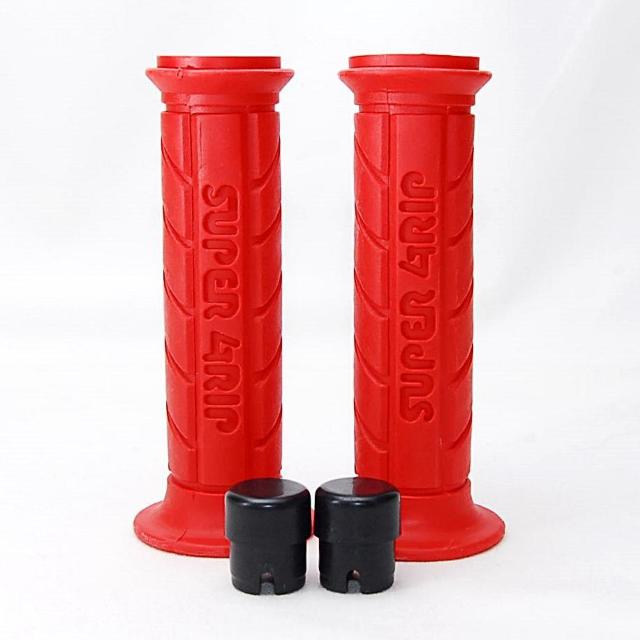 スーパーグリップ 125mm レッド 左右セット ハンドルグリップ バイク オートバイ ラバーグリップ スクーター 原付 < 自動車/バイク スーパーグリップ 125mm レッド 左右セット ハンドルグリップ バイク オートバイ ラバーグリップ スクーター 原付 < 自動車/バイク