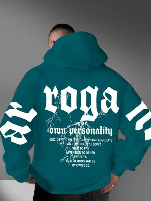 爆ヤス2690円★メンズプリントフーディー - 秋/冬に暖かいプルオーバー USAサイズM(日本サイズXL相当)ピーコックブルー < 男性ファッション 爆ヤス2690円★メンズプリントフーディー - 秋/冬に暖かいプルオーバー USAサイズM(日本サイズXL相当)ピーコックブルー < 男性ファッションの