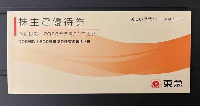 東急グループ 株主優待券 2026年5月31日まで < チケット/金券 東急グループ 株主優待券 2026年5月31日まで < チケット/金券の
