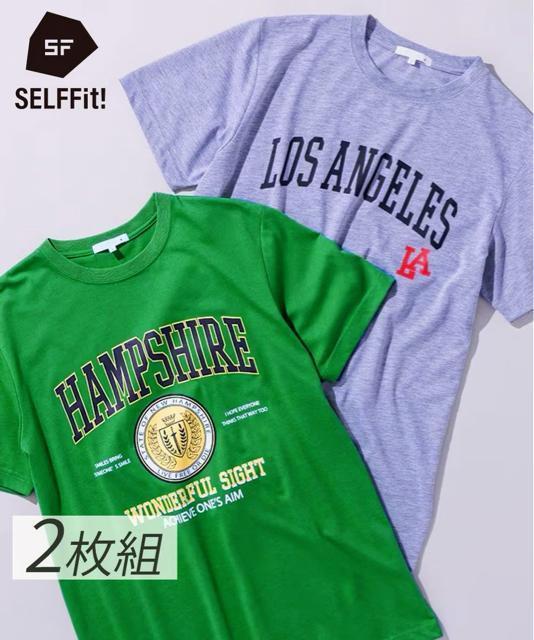 Lサイズ!2枚セット!高貴紳士的!ガレッジ柄!プリント!半袖Tシャツ!新品! < 男性ファッション Lサイズ!2枚セット!高貴紳士的!ガレッジ柄!プリント!半袖Tシャツ!新品! < 男性ファッションの