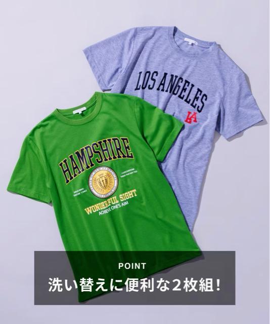 Lサイズ!2枚セット!高貴紳士的!ガレッジ柄!プリント!半袖Tシャツ!新品! < 男性ファッション Lサイズ!2枚セット!高貴紳士的!ガレッジ柄!プリント!半袖Tシャツ!新品! < 男性ファッションの