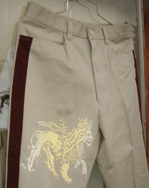 Jah Lion サイド ライン パンツ ライオン ラスタ レゲエ < 男性ファッション Jah Lion サイド ライン パンツ ライオン ラスタ レゲエ < 男性ファッションの