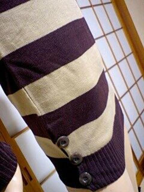 激カワッ(*^-^)ラウンドボーダーニットトップス。*セーター < 女性ファッション  激カワッ(*^-^)ラウンドボーダーニットトップス。*セーター < 女性ファッションの