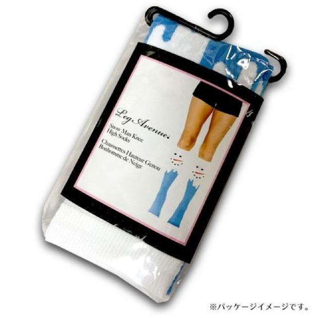 LEGAVENUE 雪だるま柄の可愛いニーハイソックス < 女性ファッション  LEGAVENUE 雪だるま柄の可愛いニーハイソックス < 女性ファッションの