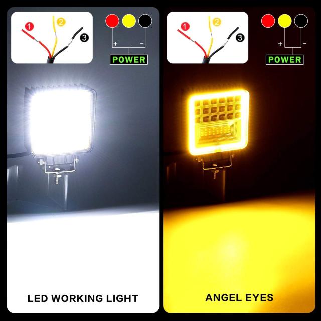 126W LED作業灯 ライトバー デッキライト 12v/24v  2個セット < 自動車/バイク 126W LED作業灯 ライトバー デッキライト 12v/24v  2個セット < 自動車/バイク