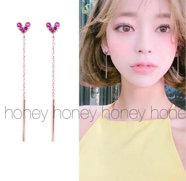 限定セール●Swarovskiスワロフスキー●ハート ロングバーピアス < 女性アクセサリー/時計  限定セール●Swarovskiスワロフスキー●ハート ロングバーピアス < 女性アクセサリー/時計の