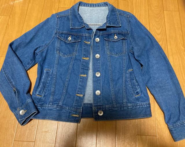 美品 デニムジャケット Gジャン インディゴ ヴィンテージ風 コットン < 女性ファッション  美品 デニムジャケット Gジャン インディゴ ヴィンテージ風 コットン  < 女性ファッションの