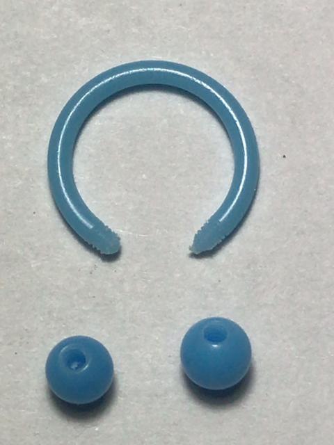 アクリルボディピアス サーキュラーバーベル 水色 16G 内径 10mm ファーストピアス 眉 軟骨 リップ ボール 安い < 男性アクセサリー/時計  アクリルボディピアス サーキュラーバーベル 水色 16G 内径 10mm ファーストピアス 眉 軟骨 リップ ボール 安い < 男性アクセサリー/時計の