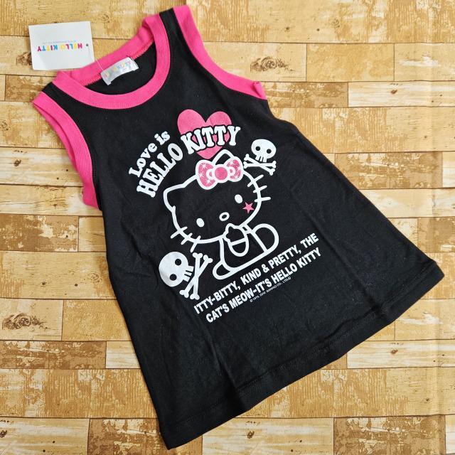 新品*タグ付き*ハローキティ*タンクトップ*ラメ*キティちゃん*フェイスペイント*スカル*英字*ハート*黒 < キッズ/ベビー 新品*タグ付き*ハローキティ*タンクトップ*ラメ*キティちゃん*フェイスペイント*スカル*英字*ハート*黒 < キッズ/ベビーの