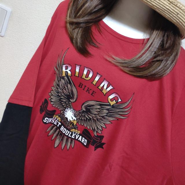 新品タグ8L★綿混★プリントロングチュニ★Aライン系 < 女性ファッション  新品タグ8L★綿混★プリントロングチュニ★Aライン系 < 女性ファッションの