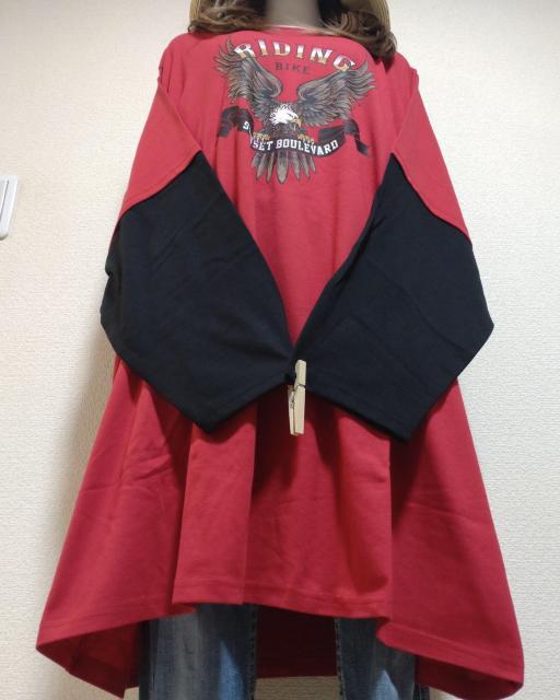 新品タグ8L★綿混★プリントロングチュニ★Aライン系 < 女性ファッション  新品タグ8L★綿混★プリントロングチュニ★Aライン系 < 女性ファッションの