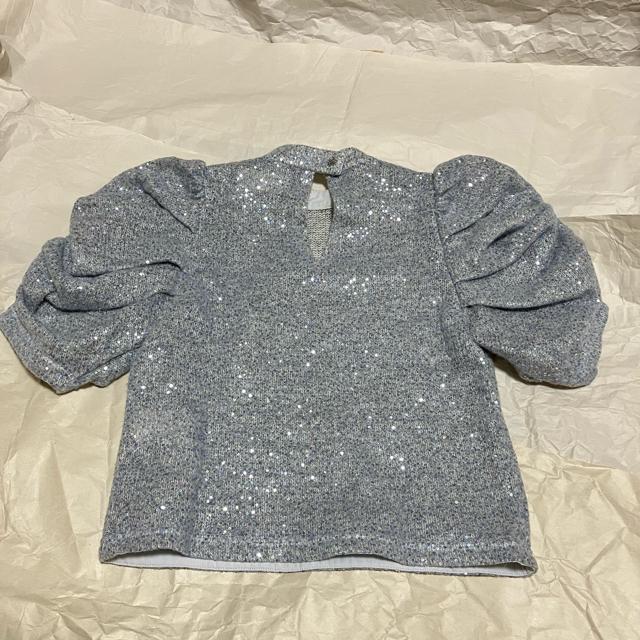 【Lily Brown / リリーブラウン】スパンコールパフスリーブトップス O < ブランド  【Lily Brown / リリーブラウン】スパンコールパフスリーブトップス O < ブランドの