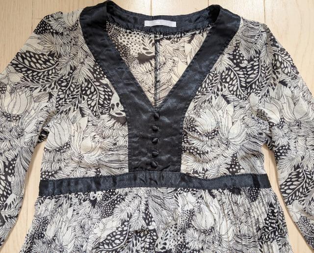 M★after all★サテン×シフォンワンピース★美品★送料無料 < 女性ファッション  M★after all★サテン×シフォンワンピース★美品★送料無料 < 女性ファッションの