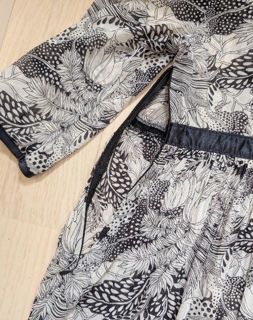 M★after all★サテン×シフォンワンピース★美品★送料無料 < 女性ファッション  M★after all★サテン×シフォンワンピース★美品★送料無料 < 女性ファッションの