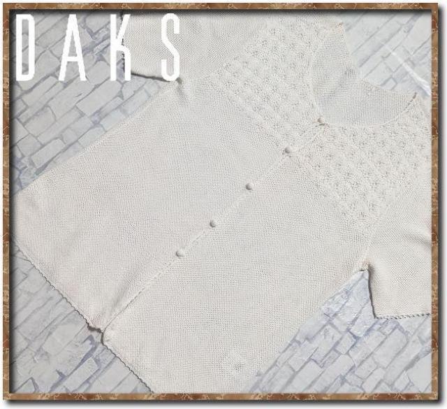 ダックス 半袖ニットカーディガン 白 < ブランド ダックス 半袖ニットカーディガン 白 < ブランドの