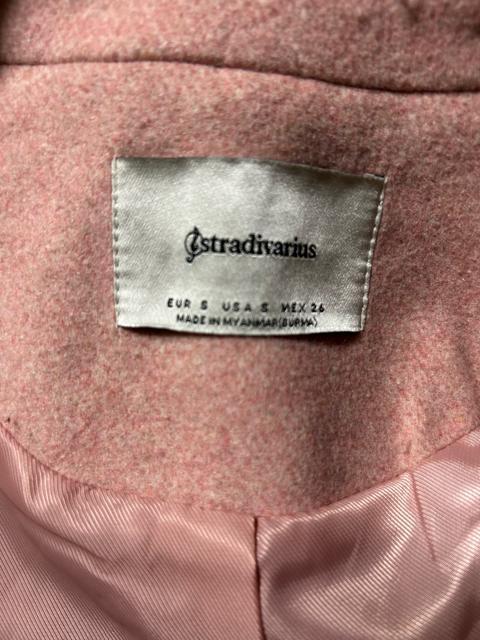ストラディバリウス ダブルブレスト ロングコート ピンク S < 女性ファッション ストラディバリウス ダブルブレスト ロングコート ピンク S < 女性ファッションの