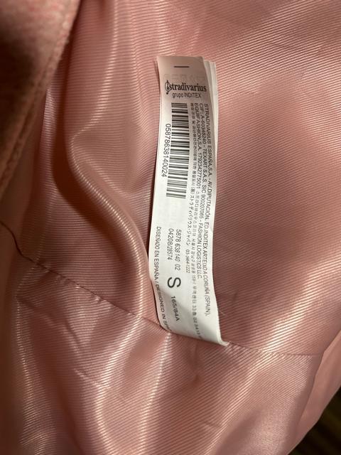 ストラディバリウス ダブルブレスト ロングコート ピンク S < 女性ファッション ストラディバリウス ダブルブレスト ロングコート ピンク S < 女性ファッションの