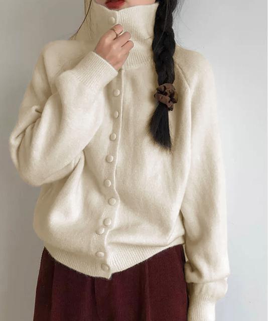 送料無料 新品 くるみボタンハイネックニットカーディガン < 女性ファッション 送料無料 新品 くるみボタンハイネックニットカーディガン < 女性ファッションの