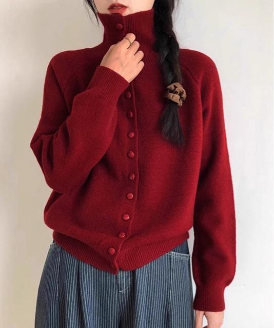 送料無料 新品 くるみボタンハイネックニットカーディガン < 女性ファッション 送料無料 新品 くるみボタンハイネックニットカーディガン < 女性ファッションの