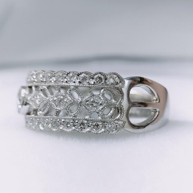 �_�C�������h ���[�X�� �~���ł� �����O Pt950 0.54ct 5.9g �� �����A�N�Z�T���[/���v�� 