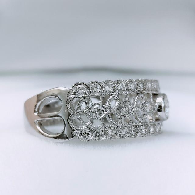 �_�C�������h ���[�X�� �~���ł� �����O Pt950 0.54ct 5.9g �� �����A�N�Z�T���[/���v�� 