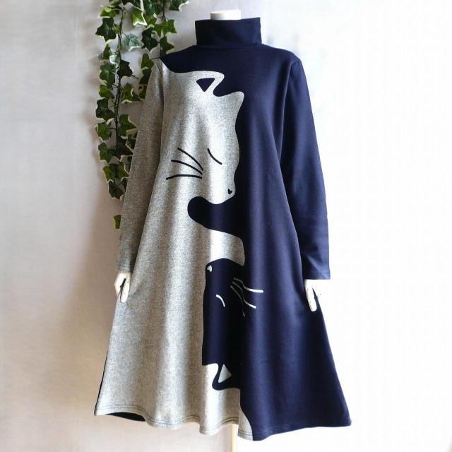 �V�i a050 ML ���N�� �傫�Ȃ˂��� �z�F �����s�[�X ���n �H �~ �n�C�l�b�N �X�g���b�` �j�b�g�\�[ �������� �� �����t�@�b�V������ 