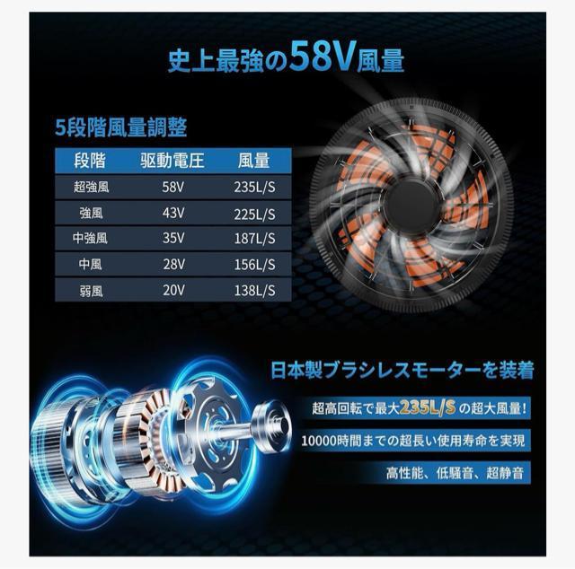 空調作業服 ファンバッテリーセット 58V超高出力 30000mAh 大容量 日本製2026新登場 史上最強 58V超高出力 < 家電/AV 空調作業服 ファンバッテリーセット 58V超高出力 30000mAh 大容量 日本製2026新登場 史上最強 58V超高出力 < 家電/AVの