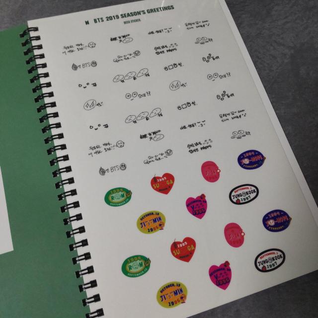 DIARY+DECO STICKERBTS 2019 SEASON'S  ^gObY 