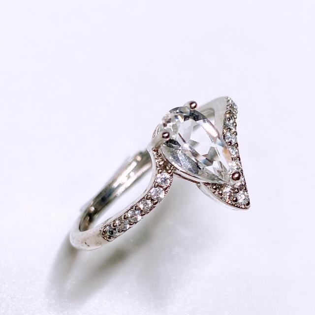 最高級ルース 天然ブラジル産水晶 1ct 宝石 フリーサイズリング < 女性アクセサリー/時計  最高級ルース 天然ブラジル産水晶 1ct 宝石 フリーサイズリング < 女性アクセサリー/時計の