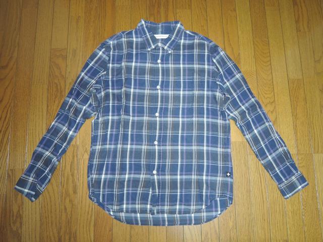 HEAD PORTER PLUS ヘッドポータープラス + チェックシャツ M 紫系 長袖 薄手 < ブランド  HEAD PORTER PLUS ヘッドポータープラス + チェックシャツ M 紫系 長袖 薄手  < ブランドの