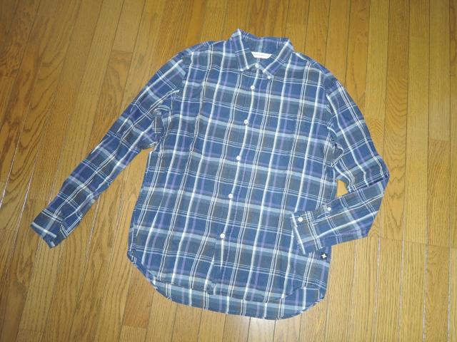 HEAD PORTER PLUS ヘッドポータープラス + チェックシャツ M 紫系 長袖 薄手 < ブランド  HEAD PORTER PLUS ヘッドポータープラス + チェックシャツ M 紫系 長袖 薄手 < ブランドの