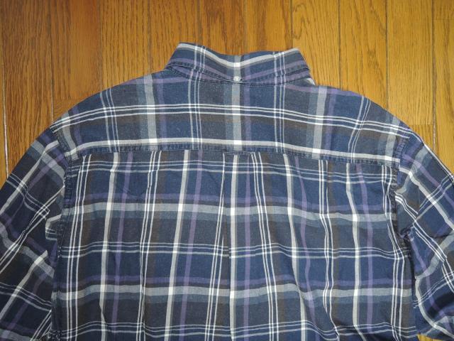 HEAD PORTER PLUS ヘッドポータープラス + チェックシャツ M 紫系 長袖 薄手 < ブランド  HEAD PORTER PLUS ヘッドポータープラス + チェックシャツ M 紫系 長袖 薄手 < ブランドの