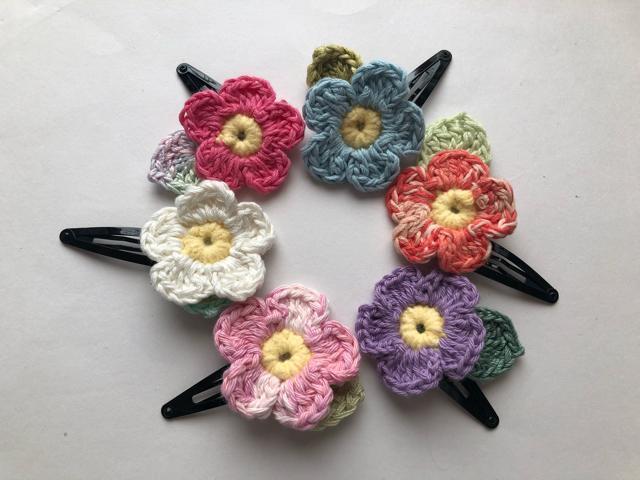 ハンドメイド パッチンピン 小花 小さなお子様用 ガーリー < 女性ファッション  ハンドメイド パッチンピン 小花 小さなお子様用 ガーリー  < 女性ファッションの