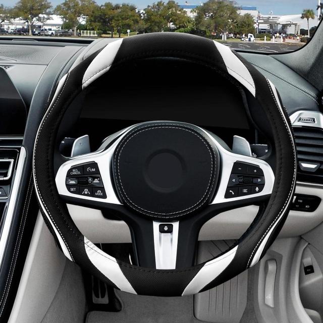 ハンドルカバー 軽自動車 シリコーン レザー sサイズ おしゃれ 手触りよし ステアリングカバー グリップ感よし ホワイト < 自動車/バイク ハンドルカバー 軽自動車 シリコーン レザー sサイズ おしゃれ 手触りよし ステアリングカバー グリップ感よし ホワイト < 自動車/バイク