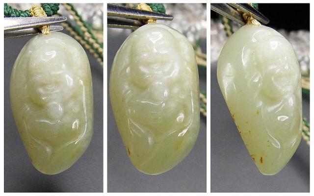 一点物和田玉天然石手彫り布袋様仏像小木綿紐ネックレスUK1-7-09RYZa < 女性アクセサリー/時計  一点物和田玉天然石手彫り布袋様仏像小木綿紐ネックレスUK1-7-09RYZa < 女性アクセサリー/時計の