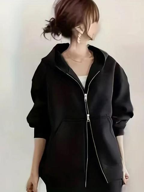 爆ヤス3290円★新春秋フード付きジッパースウェータージャケット+スカート2ピーススーツ USAサイズM(日本サイズL相当)グレー < 女性ファッション 爆ヤス3290円★新春秋フード付きジッパースウェータージャケット+スカート2ピーススーツ USAサイズM(日本サイズL相当)グレー < 女性ファッションの