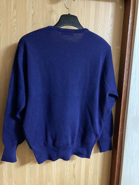 2072.未使用☆長袖ニット☆セーター☆深紫×黒☆サイズL < 女性ファッション 2072.未使用☆長袖ニット☆セーター☆深紫×黒☆サイズL < 女性ファッションの