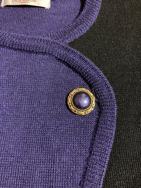 2072.未使用☆長袖ニット☆セーター☆深紫×黒☆サイズL < 女性ファッション 2072.未使用☆長袖ニット☆セーター☆深紫×黒☆サイズL < 女性ファッションの