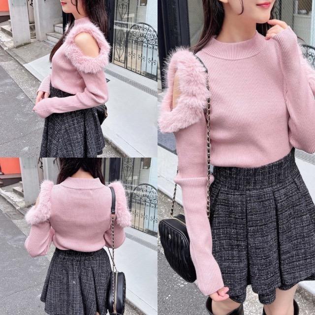 INGNI★ファー付き肩あきニット★ < ブランド INGNI★ファー付き肩あきニット★ < ブランドの