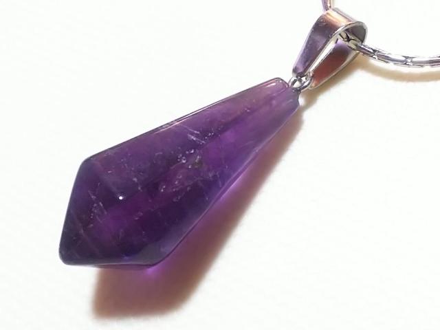 天然石★アメジスト シャンデリアカット ペンダント < 女性アクセサリー/時計 天然石★アメジスト シャンデリアカット ペンダント < 女性アクセサリー/時計の