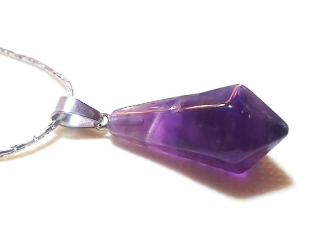 天然石★アメジスト シャンデリアカット ペンダント < 女性アクセサリー/時計 天然石★アメジスト シャンデリアカット ペンダント < 女性アクセサリー/時計の