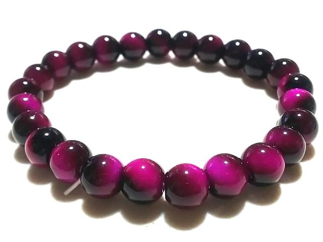 天然石★ピンクタイガーアイ 8mm ブレス < 女性アクセサリー/時計 天然石★ピンクタイガーアイ 8mm ブレス < 女性アクセサリー/時計の