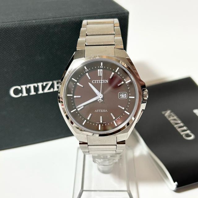 CITIZEN シチズン アテッサ H110-T016308 電波ソーラー デイト チタン